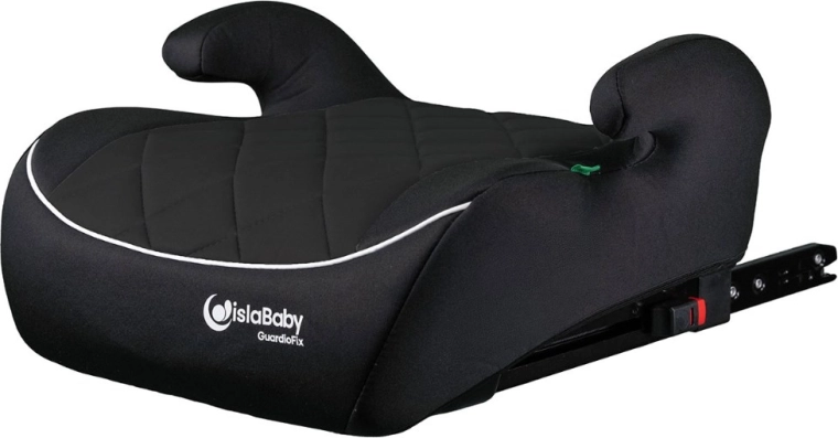 IslaBaby GuardioFix седалка-повдигач за кола с ISOFIX 125–150 см черна
