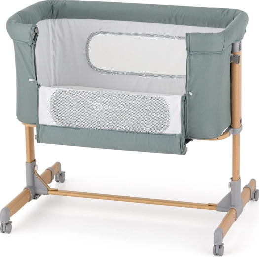 Petite&Mars adjustable baby cot Grace Compact Foggy Green