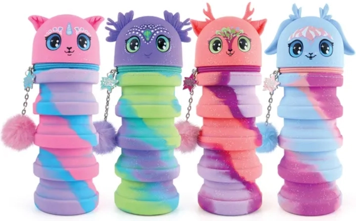 Силиконов изтеглящ се моливник 20 см NEBULOUS STARS