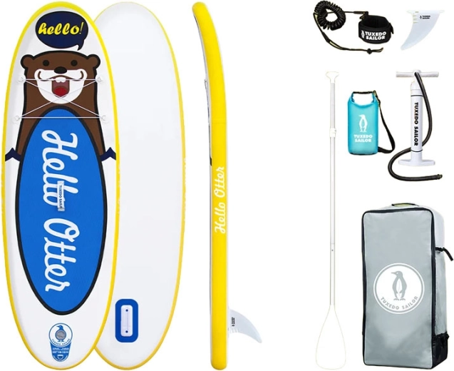 Детски надуваем падълборд FunWater Tuxedo Sailor 240 см (син)