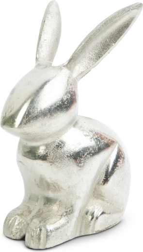 Easter decoration aluminum rabbit 16 × 10 cm