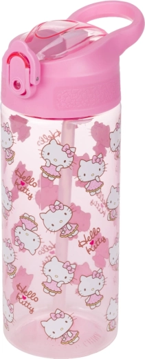 Тританова бутилка за пиене със сламка Hello Kitty Sweet Leopard 500 мл BAAGL