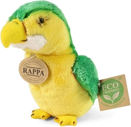 Плюшен папагал зелен 15 см eco‑friendly
