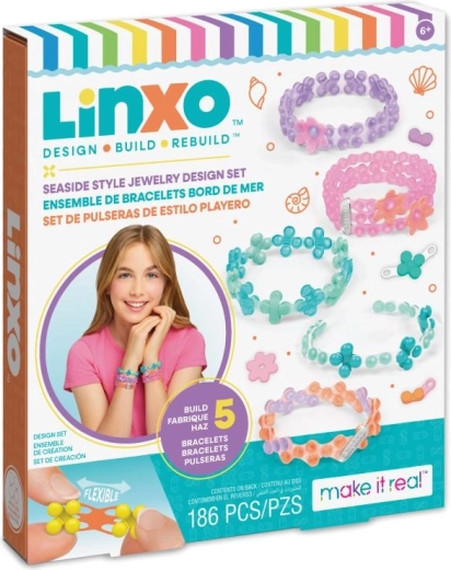 Креативен комплект бижута Linxo – цветни гривни за деца