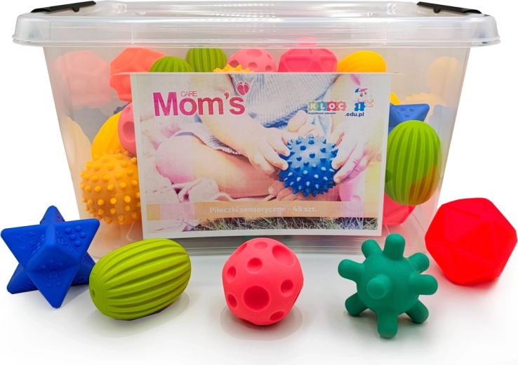 Сензорни топки – образователен комплект 45 бр. 6м+ Mom’s Care