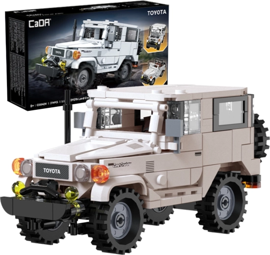 Конструктор CaDA Toyota Land Cruiser FJ40 в мащаб 1:24, 374 части
