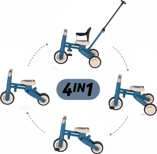 Petite&Mars multifunctional tricycle 4in1 Drift ocean blue