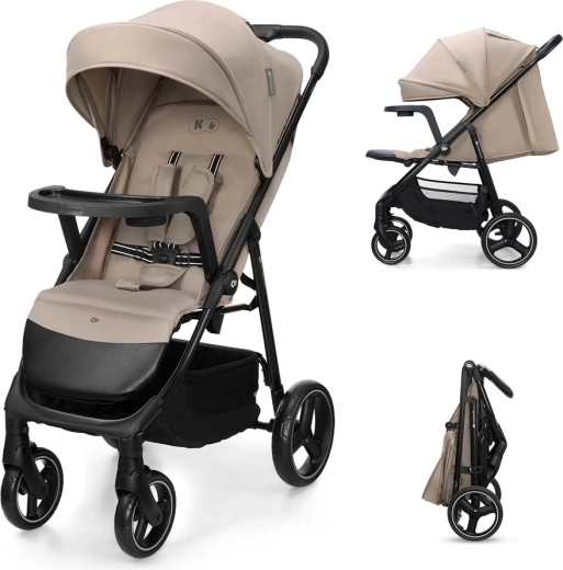 Спортна бебешка количка Kinderkraft Trig 3 с табличка stone beige