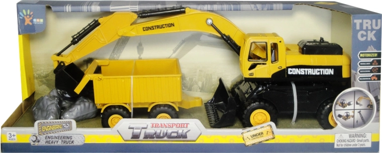 Construction set excavator and dump truck for kids