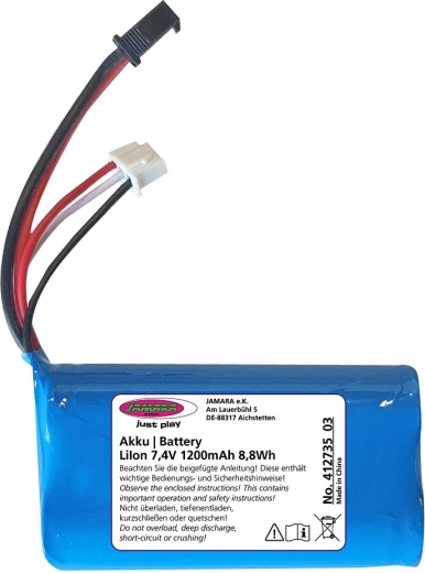 Батерия Jamara J-Rock Li-Ion 7,4 V 1200 mAh 8,88 Wh