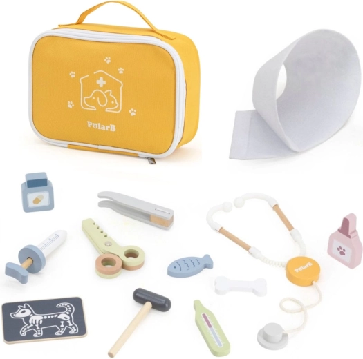 PolarB Wooden Veterinary Set for Little Veterinarians