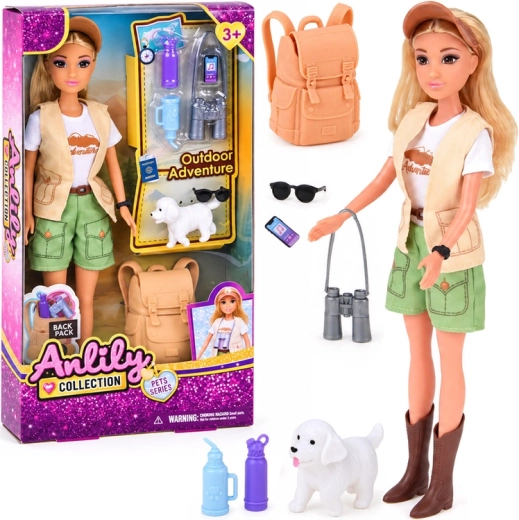 Anlily Traveler with Dog and Hiking Accessories
