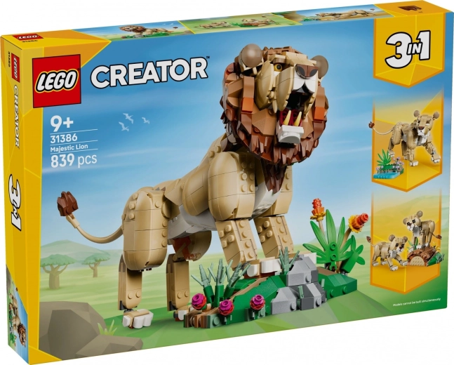 LEGO Creator 3 в 1 Диви животни: Горд лъв