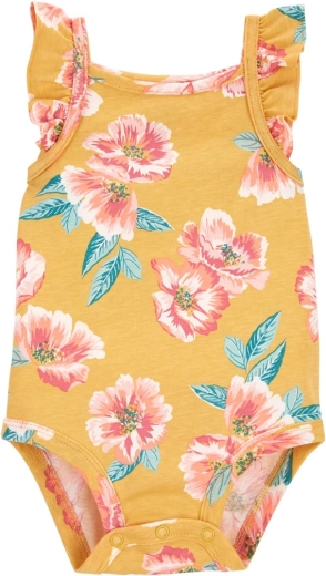 Carter's girls' sleeveless bodysuit Pink Flowers – NB / size 56