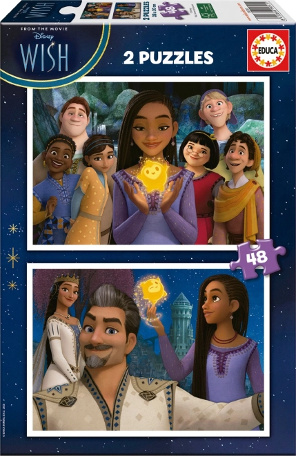 Educa Puzzle Wishes 2×48 pieces