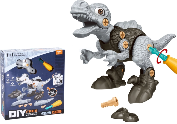 Screw-Together Dinosaur with Skeleton