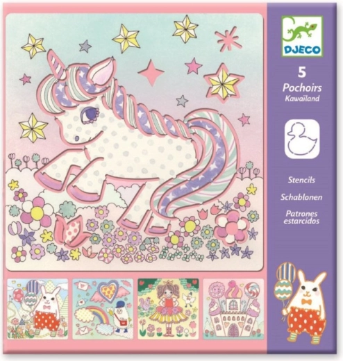 Djeco Kawaii Land Stencils