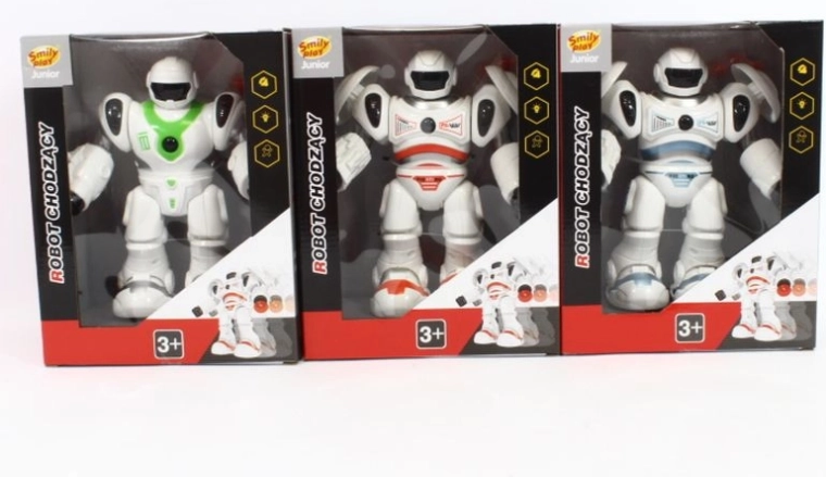 SmilyPlay walking robot blue