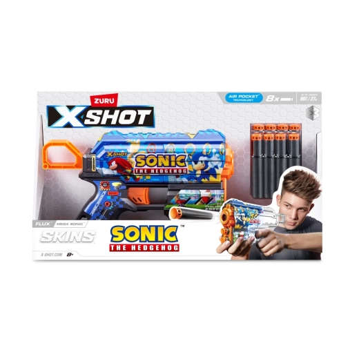 X-Shot Skins Flux Sonic the Hedgehog blaster assorted styles