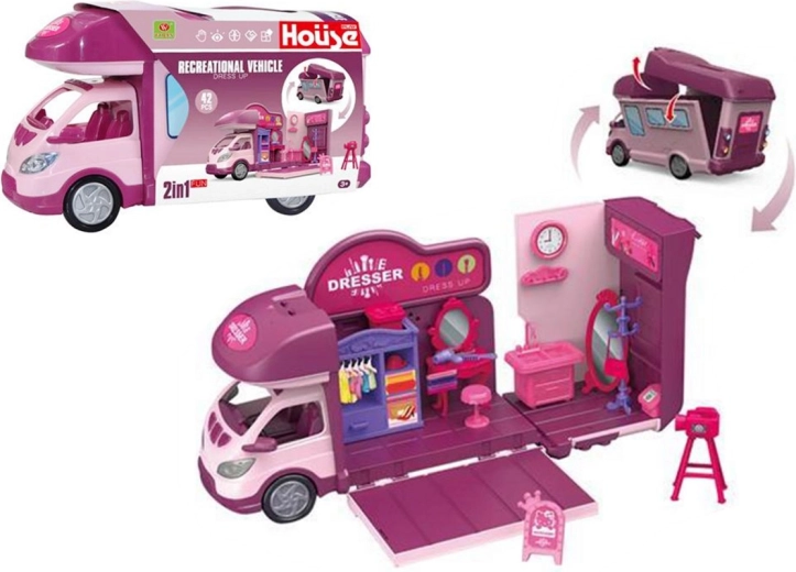 Motorhome for dolls with accessories