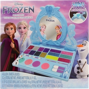 Frozen makeup studio with illuminated mirror