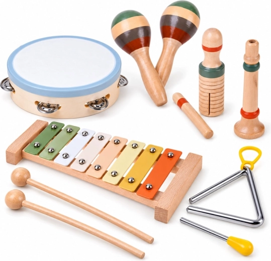 Wooden Children's Musical Instrument Set