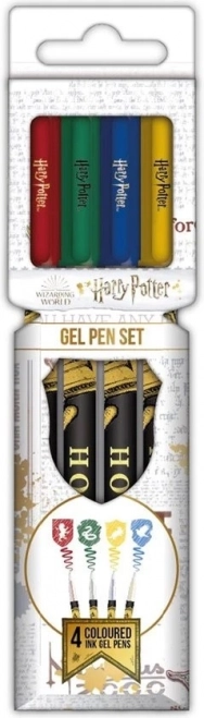 Цветни гел химикалки HARRY POTTER – комплект 4 бр.