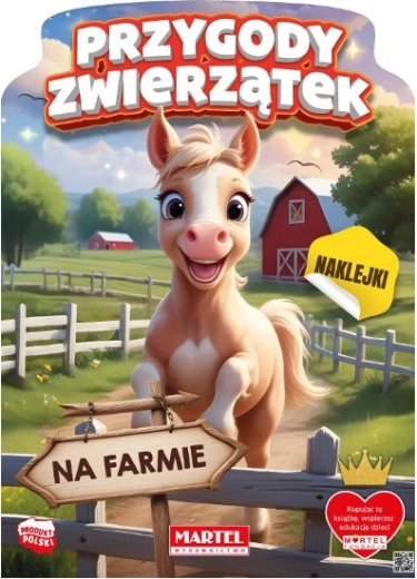 Coloring Book with Stickers: Farm Animal Adventures