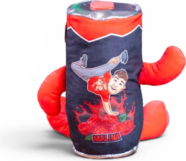 Tary Plush Toy Drink Raspberry 40 cm