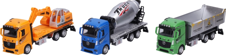 Construction vehicle with pull-back action 21 cm - 1 piece