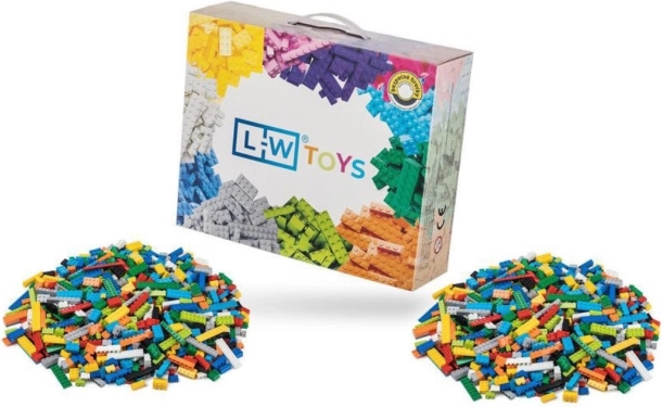 Конструктор L-W Toys основен комплект 2000 бр. (микс от леки и тежки блокчета)