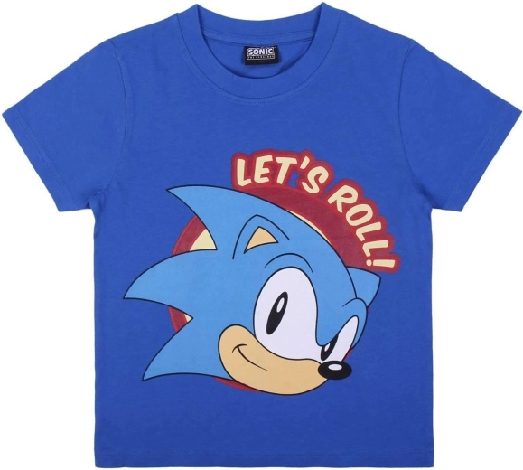 Blue cotton Sonic T-shirt