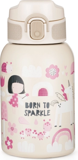 PETITE&MARS неръждаема термо бутилка със сламка Twinkling Fairy 350 мл
