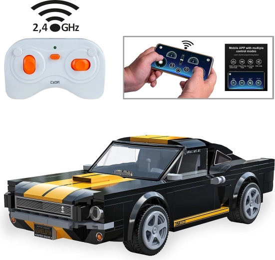 CaDA Shelby GT350 H building set with RC control 1:20 black