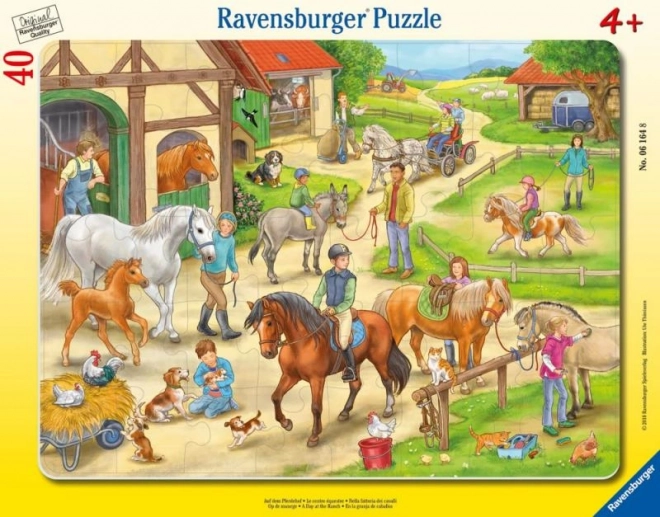 Пъзел Конска Ферма Ravensburger 40 части