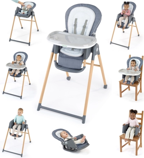 Мултифункционален стол за хранене 7в1 Ingenuity Proper Positioner Chambray