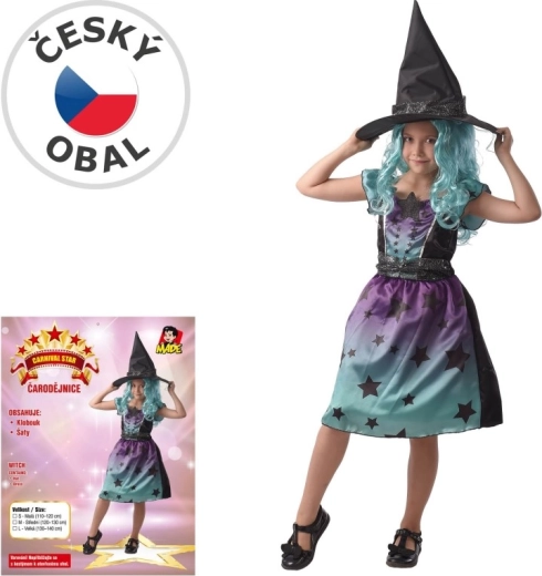 Carnival Witch Costume for Girls 110–120 cm