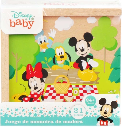 Дървено домино Disney Mickey Mouse в кутия (21 части)