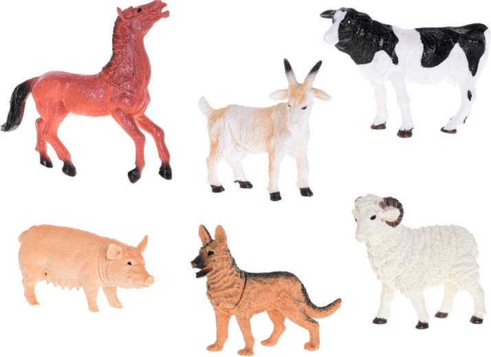 Plastic farm animal figurine - 1 piece