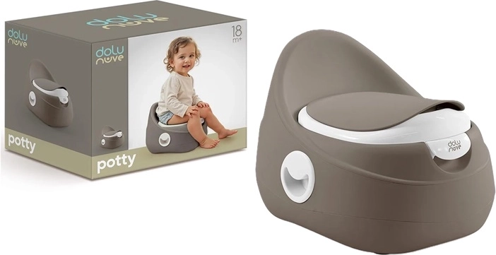 Dolu children's potty with backrest, graphite