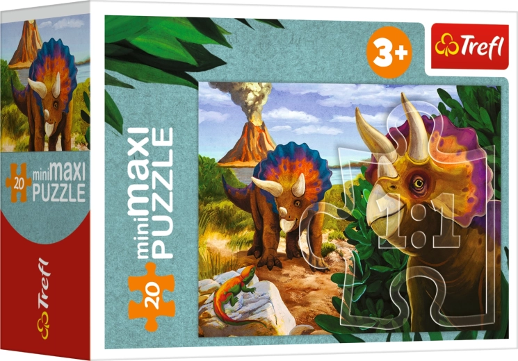 Puzzle miniMAXI 20 pieces - Discover the World of Dinosaurs