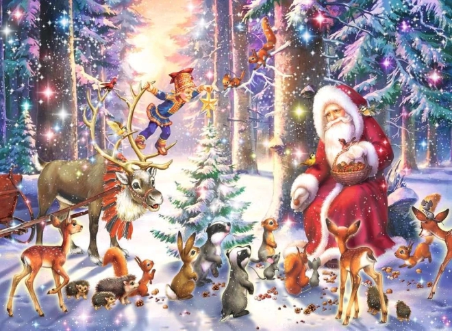 Puzzle Christmas in the Forest XXL 100 Pieces