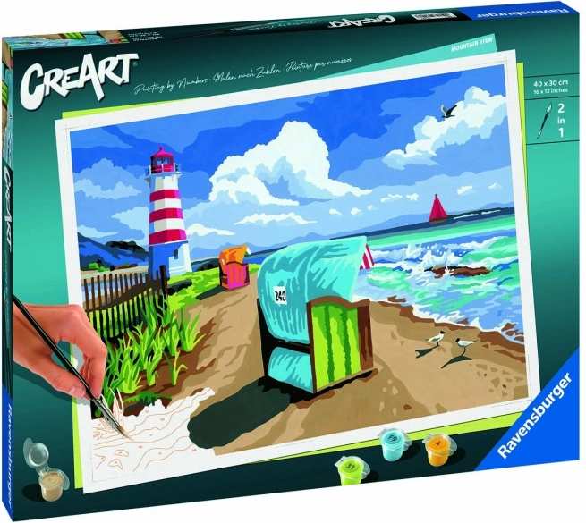 Creart holidays by the baltic sea – paint by numbers (premium series b)