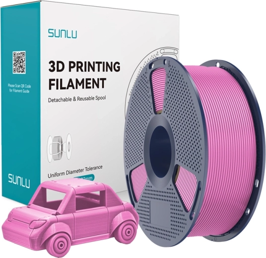 Sunlu PETG Filament with Surface Finish, Pink