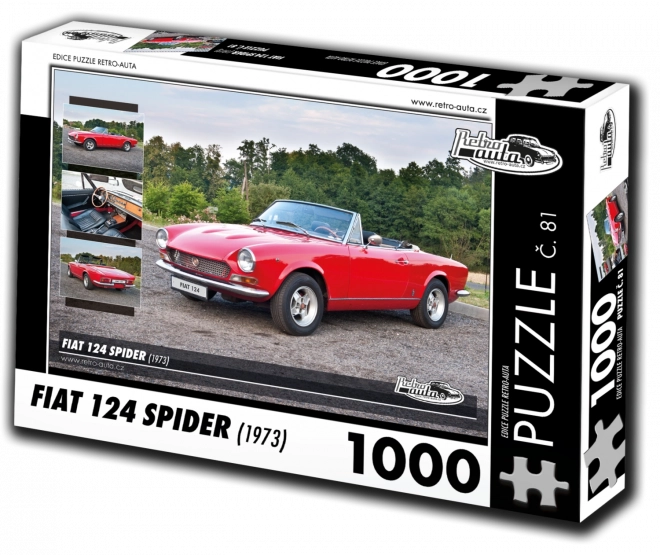 Пъзел Ретро-автомобили Fiat 124 Spider (1973) – 1000 части