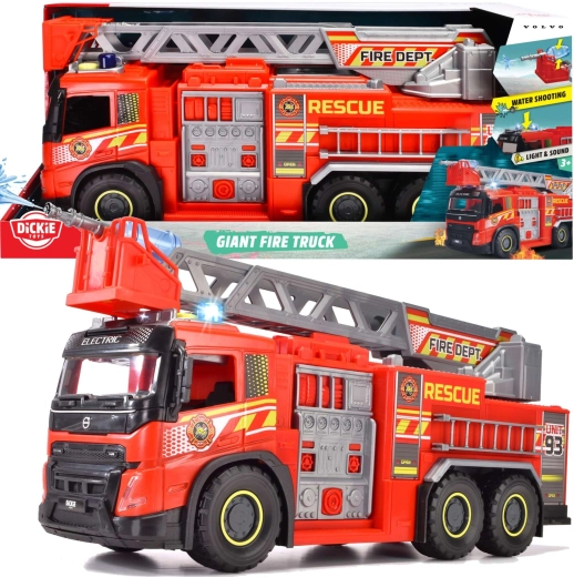 Dickie Toys Голяма пожарна единица Volvo 57 см