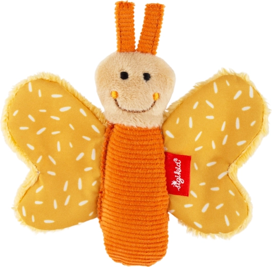 Sigikid first cuddle comforter – yellow butterfly with crinkle tag