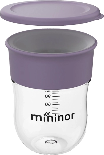 Тренировъчна чаша Mininor 360° 220 мл Lilac Flower