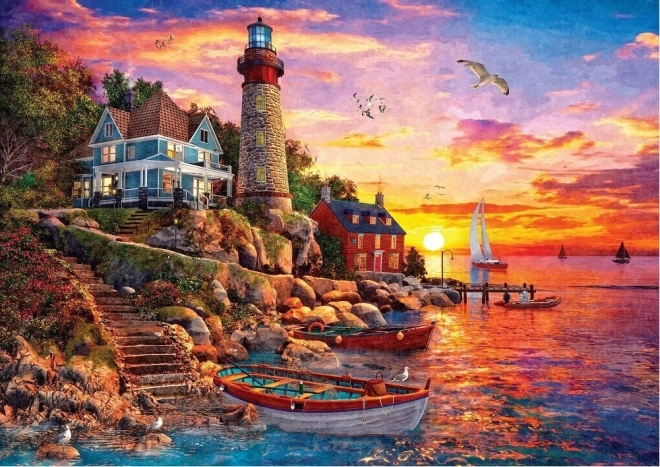Puzzle beautiful sunset 2000 pieces