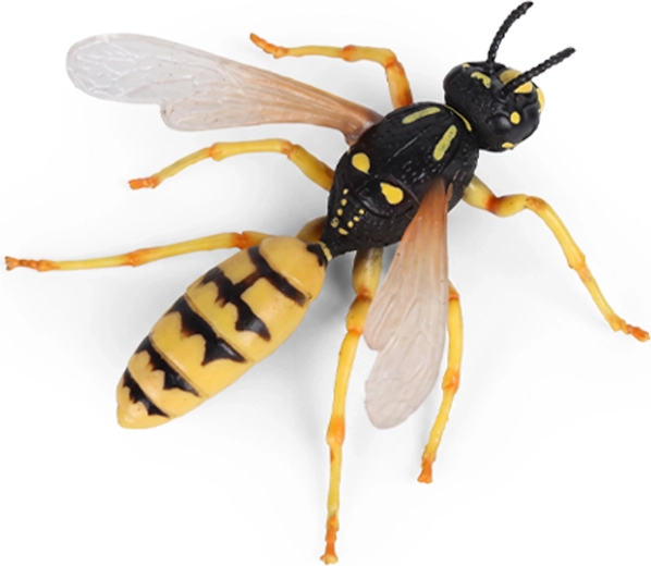 Plastic wasp figurine 9 cm